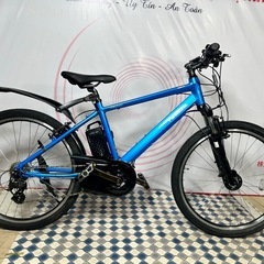 パナソニックハリヤ　BE-ELH42B青 No.497 パナソニックハリヤ BE-ELH42整備済み26インチ外装7段変速