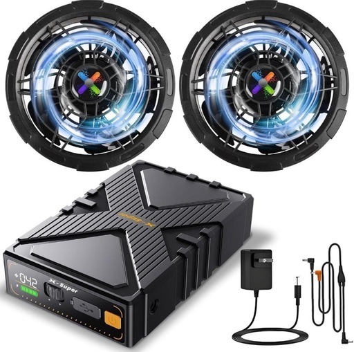 42V超高出力 最強 ファンバッテリーセット 作業服 PSE認証済