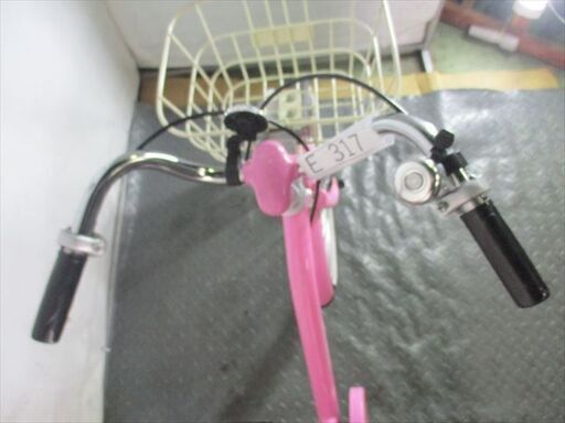 E317☆9000円☆整備済み 中古子供自転車 【アサヒ ピンク 18インチ 】