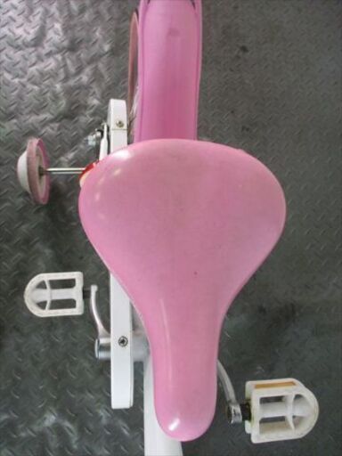 E318★9500円★整備済み 中古子供自転車 【白ピンク　16インチ 】 E318☆9500円☆整備済み 中古子供自転車 【白ピンク 16インチ 】