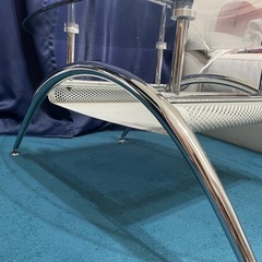 再募集！ガラス製　オーバル型　センターテーブルの画像