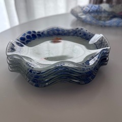 ガラスのお皿のセットの画像
