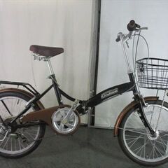 E324★12800円★　折りたたみ中古自転車【20インチ　黒　 】