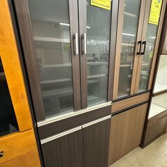 【ジモティ来店特価!!】食器棚　ダークブラウン　J-250…