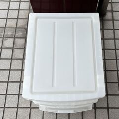 美品 収納プラケース 3段 キャスター付き 幅34×奥行42×高さ68cm 衣装ケース プラスチック の画像