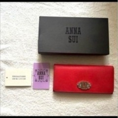 【極美品】ANNA SUI 赤 二つ折り財布 本体