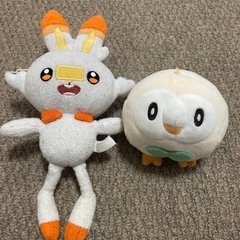 ポケモンぬいぐるみ　ヒバニー　モクロー