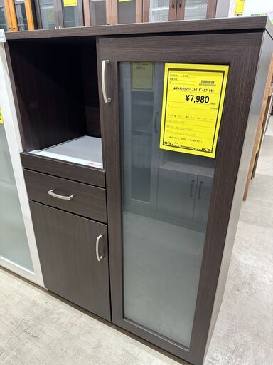 【ジモティ来店特価!!】キッチンカウンター　ニトリ　ダークブラウン　J-2505117