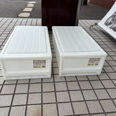 お買い得2点セット！美品 ニトリ 押し入れケース M 収納プラケ...