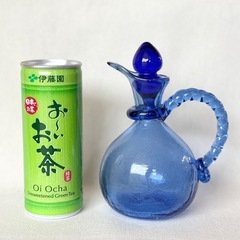 【未使用】琉球ガラス　ブルーガラスポットの画像