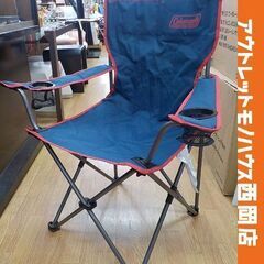➁ Coleman アームチェア ネイビー アウトドアチェア 幅...