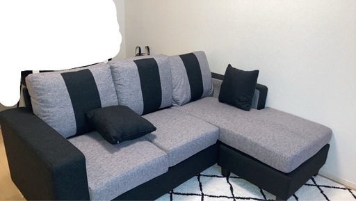 3人掛けL字型ソファ