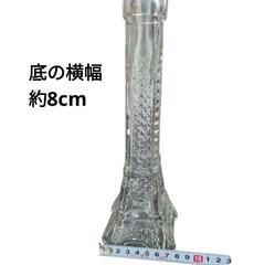 花瓶 2本セット エッフェル塔花瓶 アンティーク ガラス花瓶 かわいい の画像