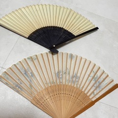 中古🌸花柄 扇子🪭2点の画像