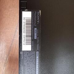 PS2 SCPH-70000モデル、ブラック、ACアダプターとコントローラー付き。の画像
