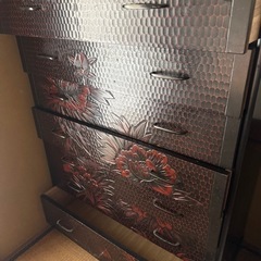 　箪笥 彫刻　桐タンス