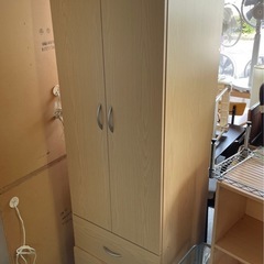 木目調 シンプル クローゼット 衣紋掛け 収納家具 服 収納 0...