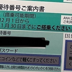 ANA株主優待券