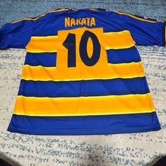 ⭐️美品⭐️サッカー中田英寿パルマレプリカユニ(XL)の画像