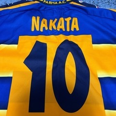 ⭐️美品⭐️サッカー中田英寿パルマレプリカユニ(XL)の画像