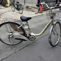Panasonic ビビ・DX 電動アシスト自転車 クリーム色 の画像