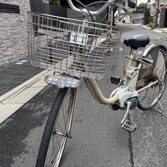 Panasonic ビビ・DX 電動アシスト自転車 クリーム色 の画像