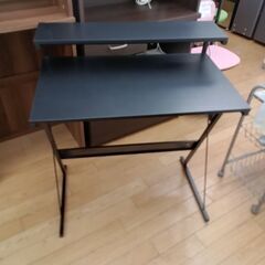 ★ジモティ割あり★  PCデスク ブラック H91×D51×W8...