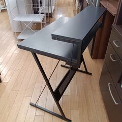 ★ジモティ割あり★  PCデスク ブラック H91×D51×W80 クリーニング済み TK5323の画像