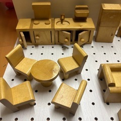 ままごとセット　木製　ミニチュア　家具の画像