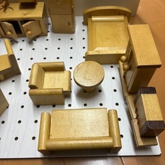 ままごとセット　木製　ミニチュア　家具の画像