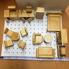 ままごとセット　木製　ミニチュア　家具の画像