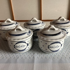 陶器　カップ　蓋　ソーサーの画像