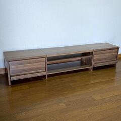 サービス品★組み立て式テレビ台☆多収納☆【横広１５０cm】…