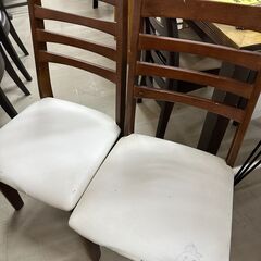 【ジモティ来店特価!!】4人ダイニングセット　ブラウン　J-250551の画像