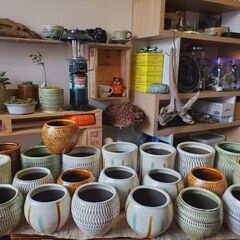 植物や小鹿田焼の好きな方。