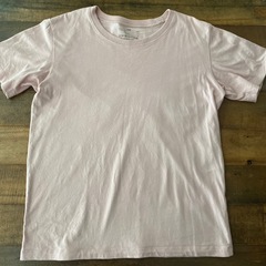 〈無印〉ピンクTシャツ150