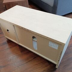 ニトリ　リズバレー　テレビボード　テレビ台　フレンチカントリー　NITORI　アイボリー　収納　キャビネット　サイズ（約）幅80×奥36×高40　　■近隣配送無料 買取GO‼　栄和店の画像