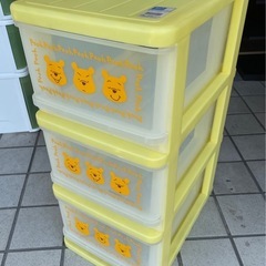 収納ケース 収納家具 プラケース キャラクター プーさん きいろ...