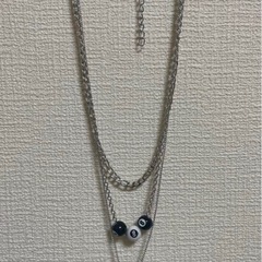 【新品未使用品】8ボール×麻雀《中》3連ネックレス ユニセックスの画像
