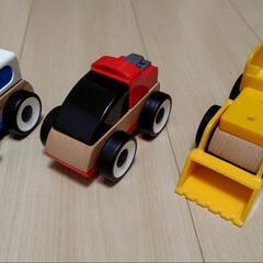 イケア◇木製 車のおもちゃ/ミニカー◇訳あり