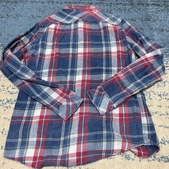☆美品☆ZARA MAN チェック柄長袖シャツ(Ｌ)の画像