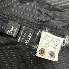 ☆中古☆コムサ　ストライプ長袖シャツ（Ｌ)の画像