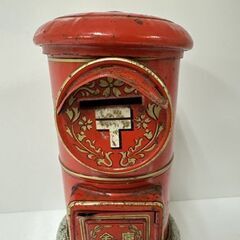 昭和レトロ ブリキの郵便車 日本製 ポスト付き