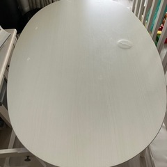 ニトリ こたつテーブル 楕円型の画像
