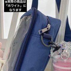  【新品】推し活バッグ 小型サイズ ホワイト 痛バッグ ショルダーバッグの画像