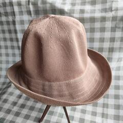 レディース　編み帽子　サイズ５６cm 中古品の画像