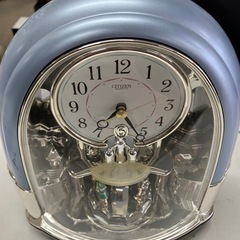H2505-637 CITIZEN 置時計 動作確認済み キズ汚れ有り