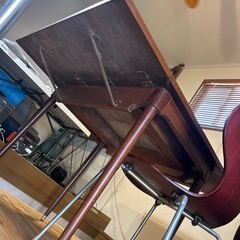 アメリカ製 アンティーク ダイニングテーブル椅子セットの画像