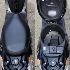 お買い上げありがとうございました♪【YAMAHA】ジョグ JOG-ZR SA39J型　新品バッテリー、プラグ、シート張替え・自賠責２年付き・一通りのメンテナンス(不具合消耗品は新品パーツ交換済み)・ナンバー登録も無料で行います。　乗車するにあたって全てコミコミ！！税込ジャスト！！販売価格！！の画像