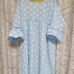 【超美品】 水玉 膝丈ワンピース　ワンピース おしゃれ お呼ばれ 夏